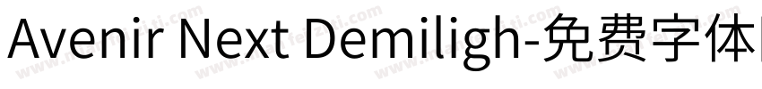 Avenir Next Demiligh字体转换